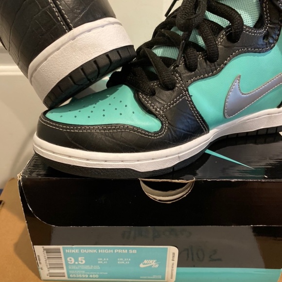 Used Nike Tiffany SB Dunk High size 9.5 - Picture 6 of 8